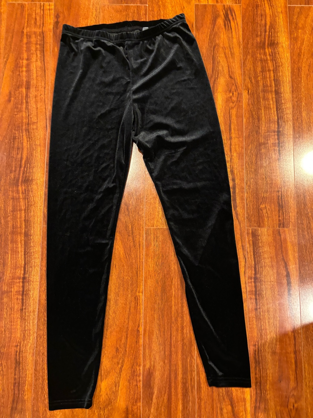 Xhilaration Girls Black Velvet Leggings